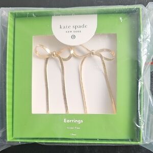 Kate Spade X Target Gold Bow Earrings